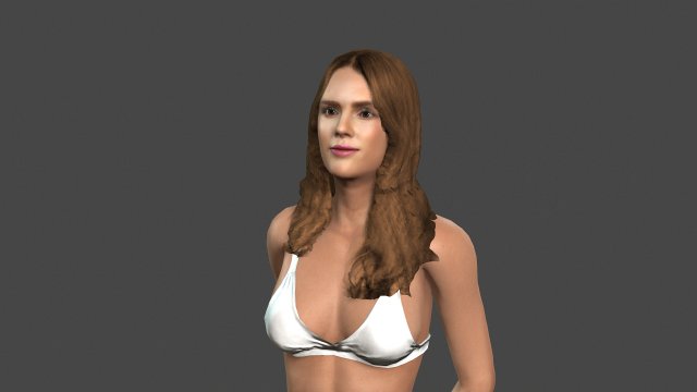 beautiful woman -rigged and animated for unity 3D मॉडल .c4d .max .obj .3ds .fbx .stl .blend 
