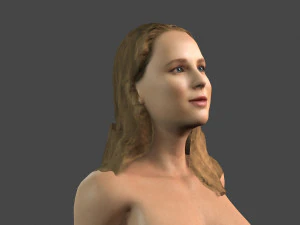beautiful woman -rigged and animated for unity 3D Model