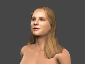 beautiful woman -rigged and animated for unity 3D Model