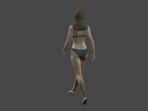 beautiful woman -rigged and animated for unity 3D Model
