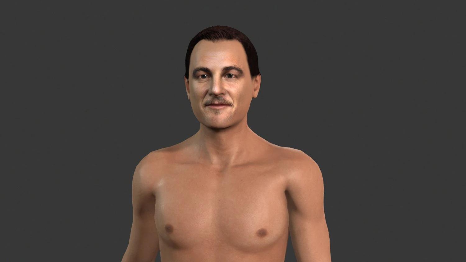 mooie man, opgetuigd en bezield voor eenheid 3D Model .c4d .max .obj .3ds .fbx .stl .blend 