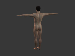 mooie man, opgetuigd en bezield voor eenheid 3D Model