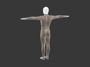 mooie man, opgetuigd en bezield voor eenheid 3D Model