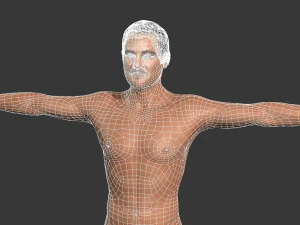 mooie man, opgetuigd en bezield voor eenheid 3D Model