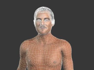 mooie man, opgetuigd en bezield voor eenheid 3D Model