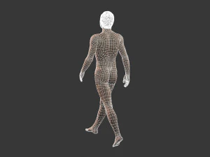 mooie man, opgetuigd en bezield voor eenheid 3D Model