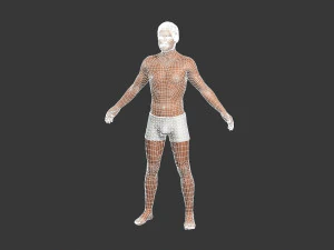 beautiful man -rigged and animated for unity 3D Model