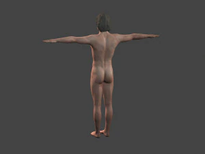 beautiful old man -rigged and animated for unity 3D Model