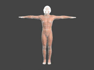 beautiful old man -rigged and animated for unity 3D Model