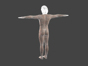 beautiful old man -rigged and animated for unity Modelo 3D