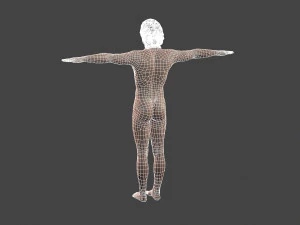 beautiful old man -rigged and animated for unity 3D Model
