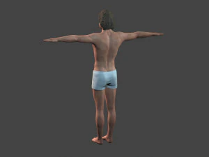 beautiful man -rigged and animated for unity 3D Model