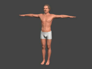 beautiful man -rigged and animated for unity 3D Model