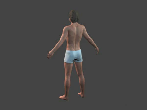 beautiful man -rigged and animated for unity 3D Model