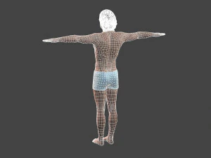 beautiful man -rigged and animated for unity 3D Model