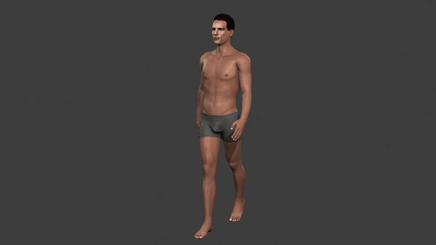 beautiful man -rigged and animated for unity 3D Model .c4d .max .obj .3ds .fbx .stl .blend 