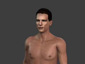 beautiful man -rigged and animated for unity 3D Model