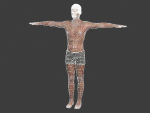 beautiful man -rigged and animated for unity 3D Модель