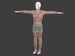 beautiful man -rigged and animated for unity 3D Model