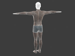 beautiful man -rigged and animated for unity 3D Модель