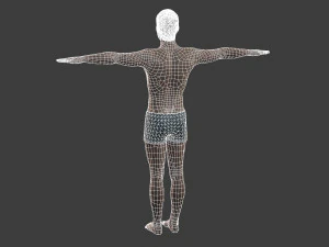 beautiful man -rigged and animated for unity 3D Model