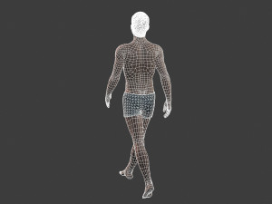 beautiful man -rigged and animated for unity 3D Модель