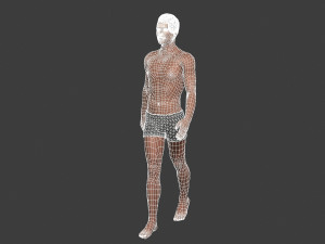 beautiful man -rigged and animated for unity 3D Модель