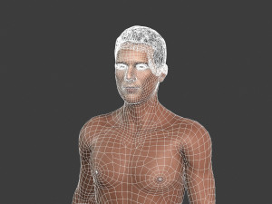 beautiful man -rigged and animated for unity 3D Модель