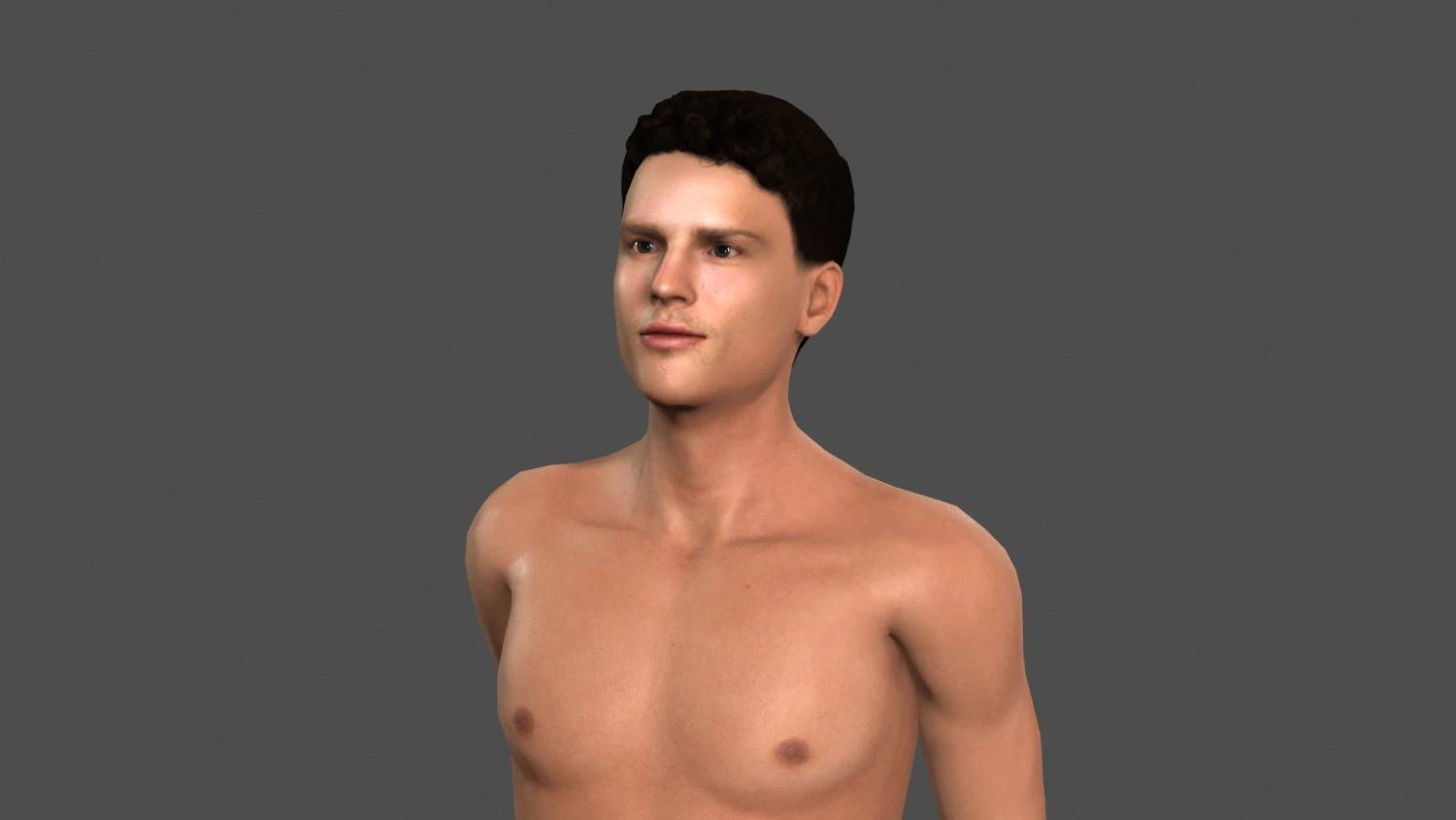 beautiful man -rigged and animated character 3D Model .c4d .max .obj .3ds .fbx .stl .blend 