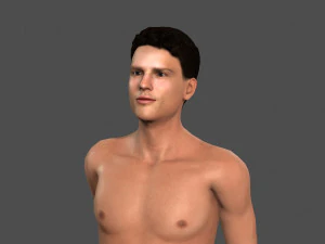 beautiful man -rigged and animated character 3D Model