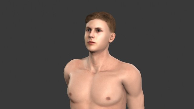 beautiful man -rigged character 3D 모델 .c4d .max .obj .3ds .fbx .stl .blend 