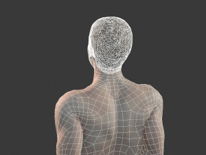 beautiful man -rigged character 3D 모델