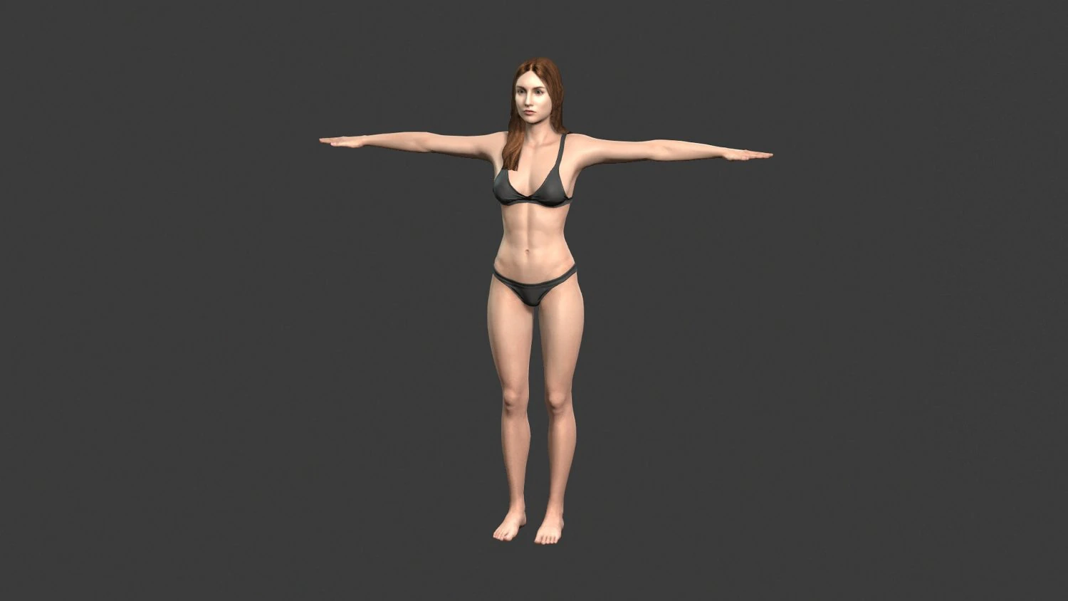 beautiful woman -rigged 3d character 3D Model .c4d .max .obj .3ds .fbx .stl .blend 