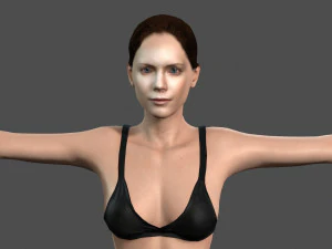 beautiful woman -rigged and animated for unity 3D Model