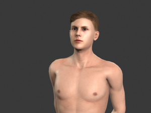 beautiful man -rigged and animated for unity 3D Модель
