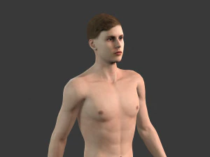 beautiful man -rigged and animated for unity 3D Model
