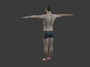 beautiful man -rigged and animated for unity 3D 模型