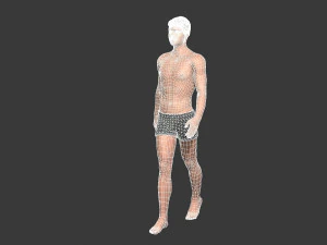 beautiful man -rigged and animated for unity 3D Model