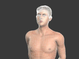 beautiful man -rigged and animated for unity 3D Model