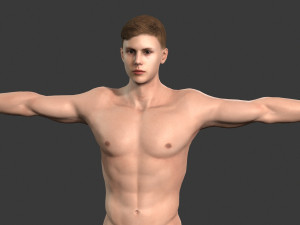 beautiful man -rigged and animated for unity 3Dモデル