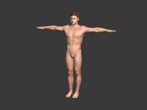 beautiful man -rigged and animated for unity 3Dモデル