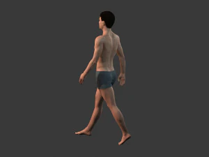 beautiful man -rigged and animated for unity 3D Model