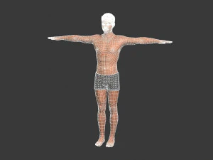 beautiful man -rigged and animated for unity 3D Model