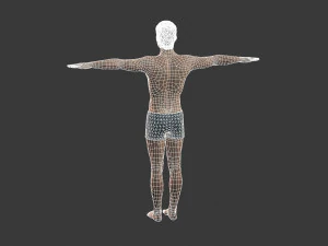 beautiful man -rigged and animated for unity 3D Model