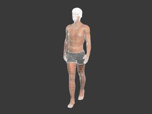 beautiful man -rigged and animated for unity 3D Model