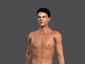 beautiful man -rigged and animated for unity 3D Model