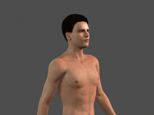 beautiful man -rigged and animated for unity 3D Model