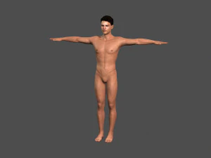 beautiful man -rigged and animated for unity 3D Model