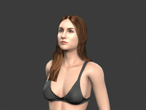 beautiful woman -rigged and animated character for unreal engine 3D Model