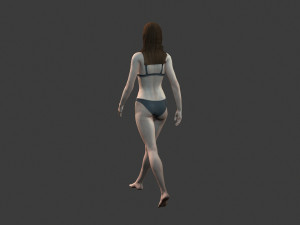 beautiful woman -rigged and animated character for unreal engine 3Dモデル